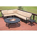 buying patio furniture information Savannah Outdoor Black Sectional Patio Set