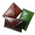 Castello Torino Leather Envelope Credit Card Holder
