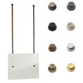 Rectangular Frameless Beveled-edge Ceiling-hung Mirrors (Pack of 6)