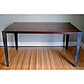 Sheesham Wood Metal Legs Dining Table (India)