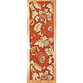 Hand-tufted Indo Rust/ Beige Wool Rug (2'2 x 7')