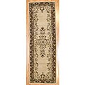Hand-tufted Indo Beige/ Brown Wool Rug (2'5 x 7')