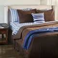 Brown Dot Cord Bed in Bag with Sheet Set