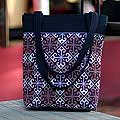 Cotton 'Hypnotic Poppy' Handbag (Thailand)