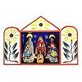 Ceramic 'Caring for Baby Jesus' Nativity Scene (Peru)