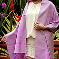 'Lavender Symphony' Cotton Shawl (Thailand)