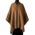 'Andean Earth' Alpaca Wool Reversible Poncho (Peru)