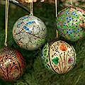 Set of 4 'Joyful Melody' Holiday Ornaments (India)