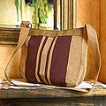 Cotton and Leather 'Half Moon' Shoulder Bag (Guatemala)