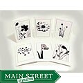 Kathie McCurdy Black and White Flower Greeting Cards (Set of 6)