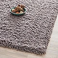 Hand-woven Bliss Grey Shag Runner (2'3 x 6')