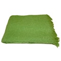 Alpaca Blend Green Throw Blanket (India)