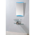 Hercules Modern 12x17-inch Stainless Steel and Glass Bathroom Vanity