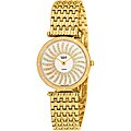 Burgi Woman's Dazzling Diamond Mother of Pearl Quartz Fashion Watch