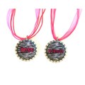 Bow Clippeez 2 Envy Best Friend Bottle Cap Necklace Set