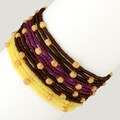 Glass Bead Misha Maple Sugarplum Bracelet (Guatemala)