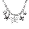 Charming Life Silvertone Garden Party Charm Necklace