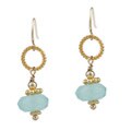 Charming Life 14k Goldfill Blue Chalcedony Earrings