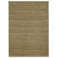 Kelson Natural Hemp/ Rayon Chenille Brown Rug (6'6 x 8'3)
