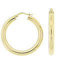Stainless Steel Hollow Hoop Earrings