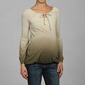 Differentiate Soft Top surfboards products Nuka Women's Olive and Tan Peasant Maternity Top