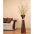 Handcrafted 36-inch Brown Bamboo Plantation Vase with Branches