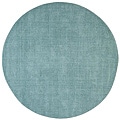 Hand-tufted Blue Stripe Wool Rug (6' Round)