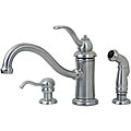 Price Pfister Marielle Stainless Kitchen Faucet with Side Spray and Soap Dispenser
