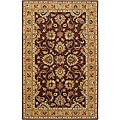 Hand-tufted Coliseum Plum Wool Rug (5' x 8')