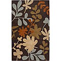 Information and public sales for rug Wool Hand-tufted Retro Chic Chocolate Wool Rug (8' x 11')