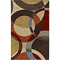 Hand-tufted Mayflower Chocolate Wool Rug (8' x 11')