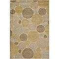 Loomed Brown Geometric Rug (7'6 x 10'6)