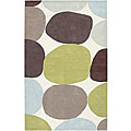 Hand-tufted Ivory Rocky Road Rug (8' x 11')