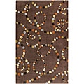 Hand-tufted Contemporary Retro Chic Green Brown Abstract Rug (8' x 11')