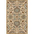Hand-tufted Beige Wool Rug (5' x 8')