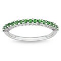 Miadora 10k White Gold Tsavorite Fashion Ring