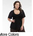 Kiyonna Women's Plus Size 'Isabella' Gathered Top