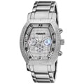 Akribos XXIV Men's Multifunction Diamond Tonneau Swiss Quartz Watch