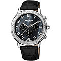 Akribos XXIV Men's Swiss Diamond Day/ Date GMT Strap Watch