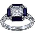 Tacori IV Platinum over Sterling Silver Cubic Zirconia Ring