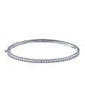 Tacori IV Sterling Silver Cubic Zirconia Bangle