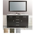 Sapphire 60-inch Double Sink Bathroom Vanity