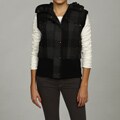 CoffeeShop Junior's Plaid Hooded Vest