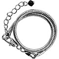 A Bead At A Time Silvertone 7.5-inch Snake Chain Bracelet with Extension