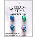 A Bead at a Time Turquoise Handmade Glass Bead Value Pack (Pack of 4)