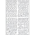 Basic Grey Olivia Die-cut Chip Alphabet Stickers (Pack of 4)