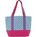 Blue Dot Canvas Tote Bag