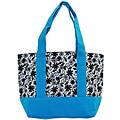 Blue Floral CanvasTote Bag