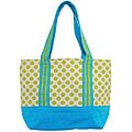 Green Dot CanvasTote Bag