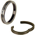7Gypsies Embossed Antique Silver Metal Number Binding Rings (Pack of 2)